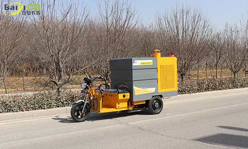 ?百易長(zhǎng)青小型電動(dòng)三輪高溫高壓清洗車商業(yè)街重油污克星