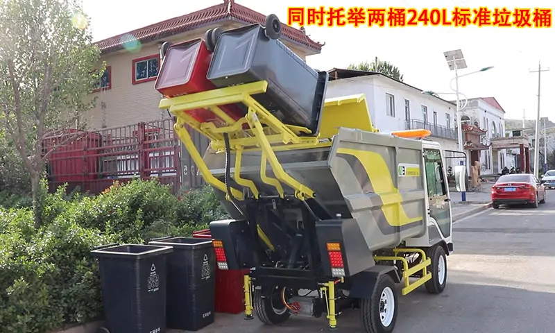 節(jié)假日期間，使用后裝式垃圾清運(yùn)車解決物業(yè)商業(yè)街道及商業(yè)街道垃圾清運(yùn)問題