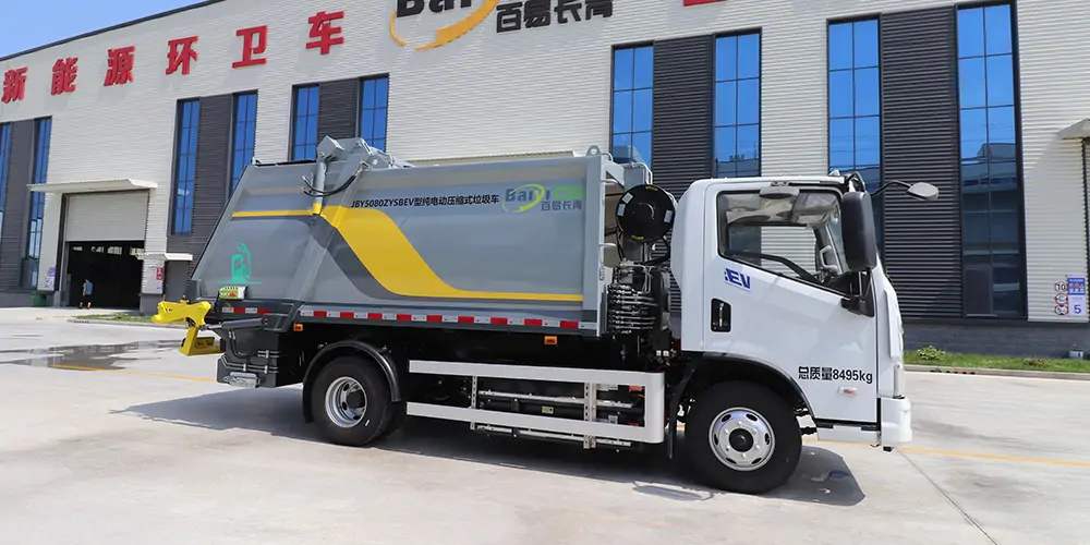 新能源垃圾壓縮車_垃圾壓縮車_純電動垃圾車_電動垃圾壓縮車